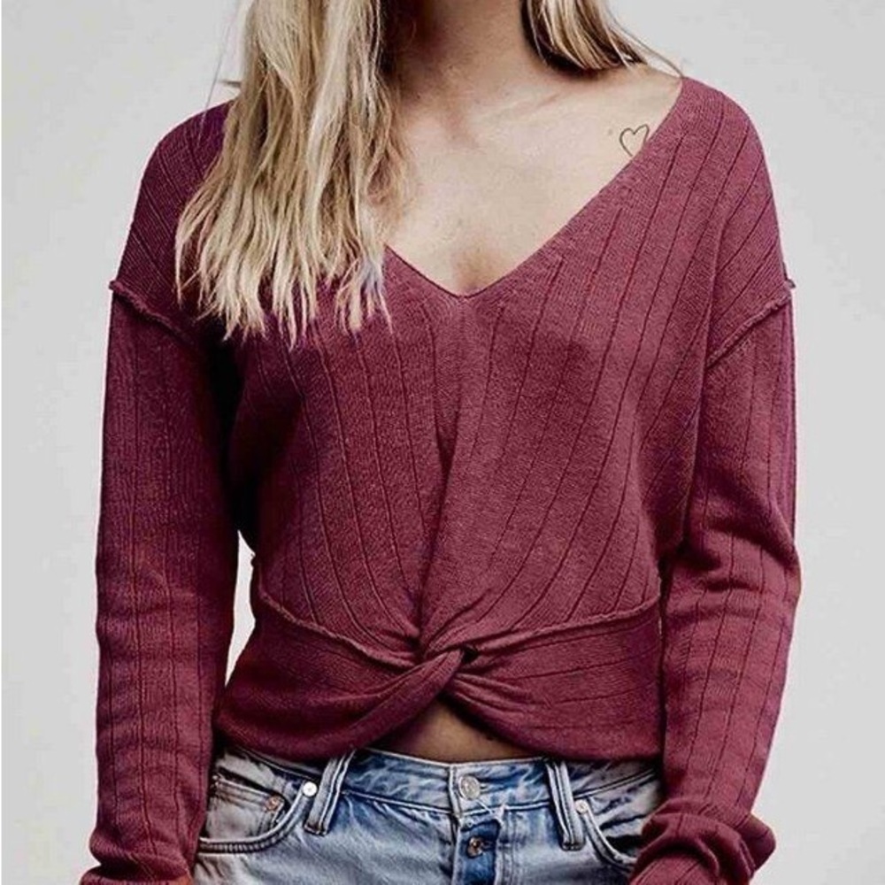 Free People Got Me Twisted Sweater